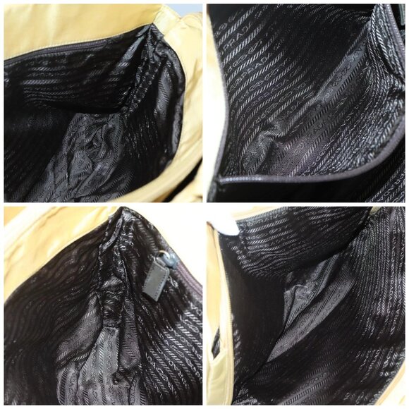 PRADA Hand Bag Nylon Yellow Silver Auth - Picture 16 of 16